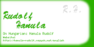 rudolf hanula business card